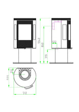 Load image into Gallery viewer, WELL DONE P Exclusive 8kW, SVEA FLAME wood stove