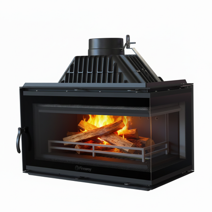 Corner fireplace insert 1:1