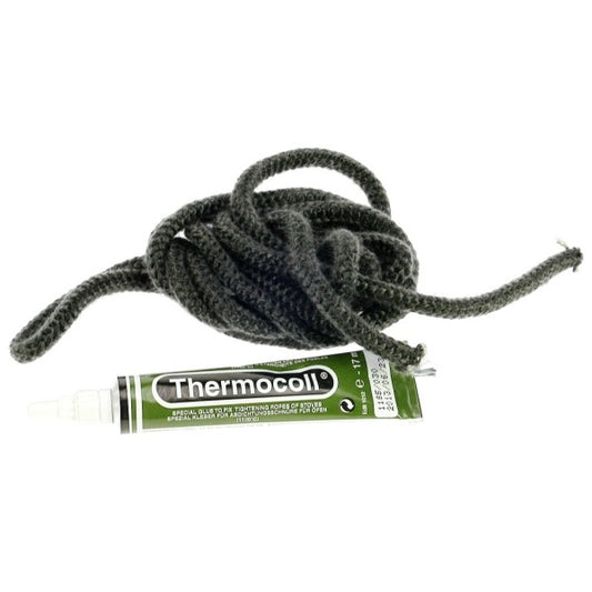 STOVE ROPE AND SILICONE REPLACEMENT KIT dia. 4mm, Packing 2m+17ml/30mg of thermoresistant silicone